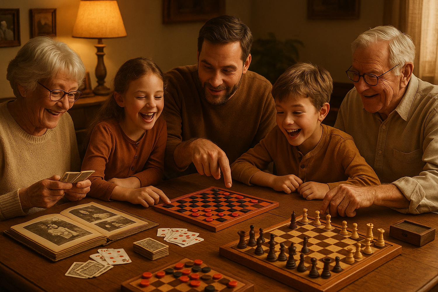 Games, keepsakes, and memory-makers that bring grandparents, parents, and kids around the same table—again and again.