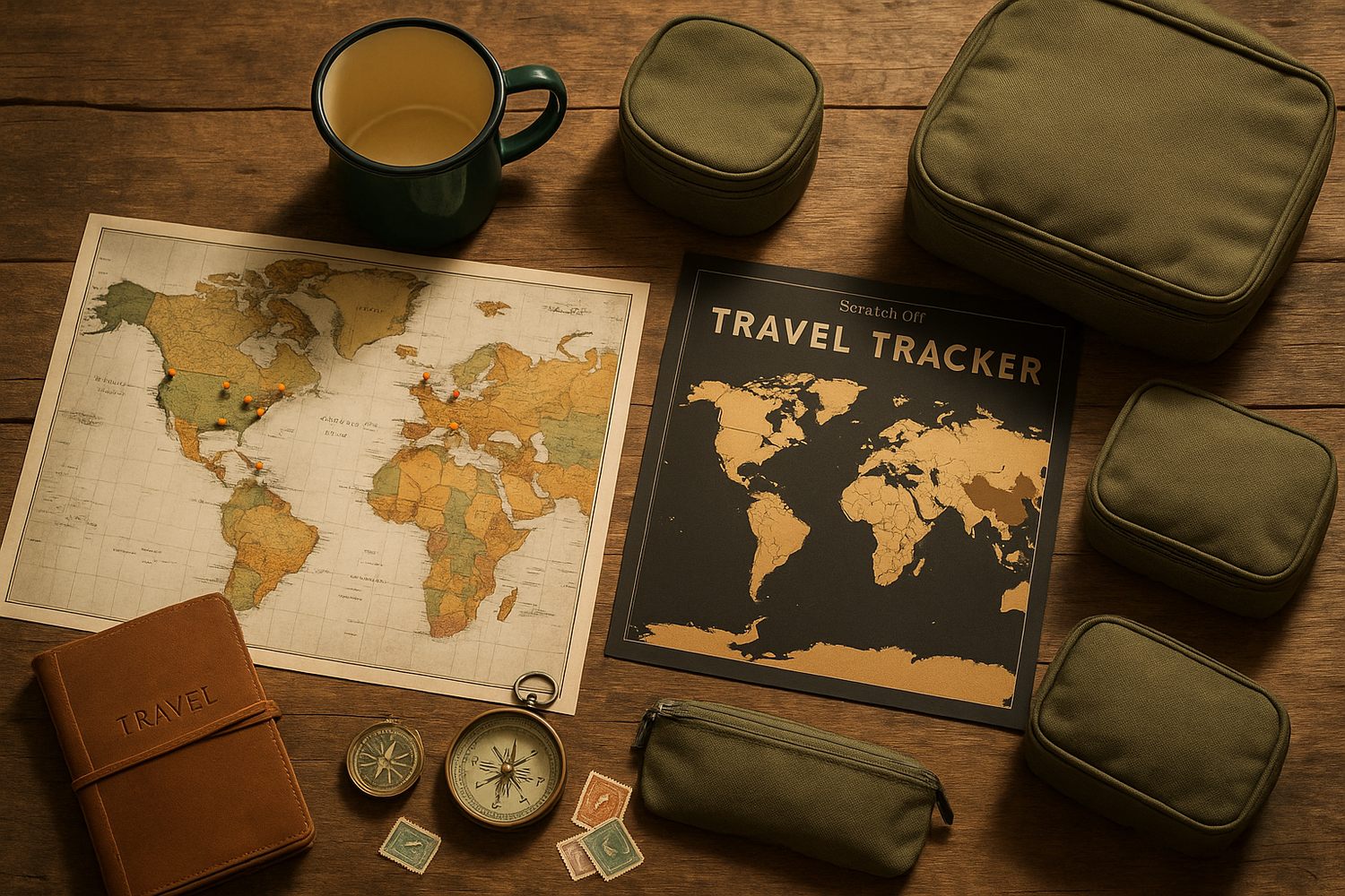 "Maps, scratch-off trackers, enamel mugs, and travel-friendly storage for memory-rich miles."