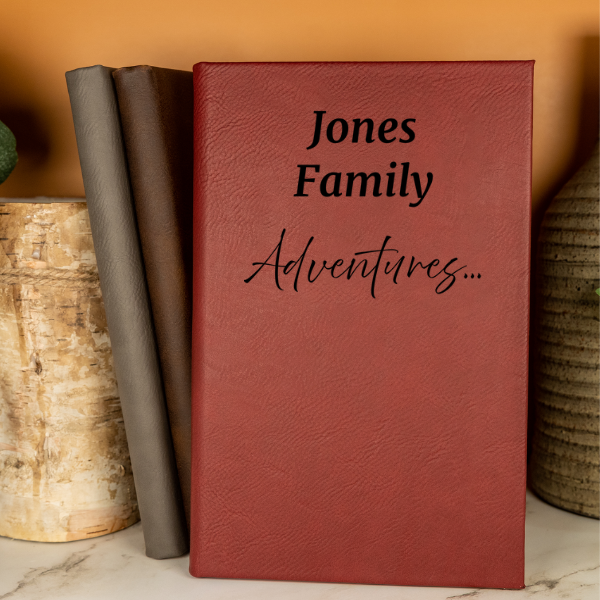 Family Adventures - Vegan Leather Travel Journal