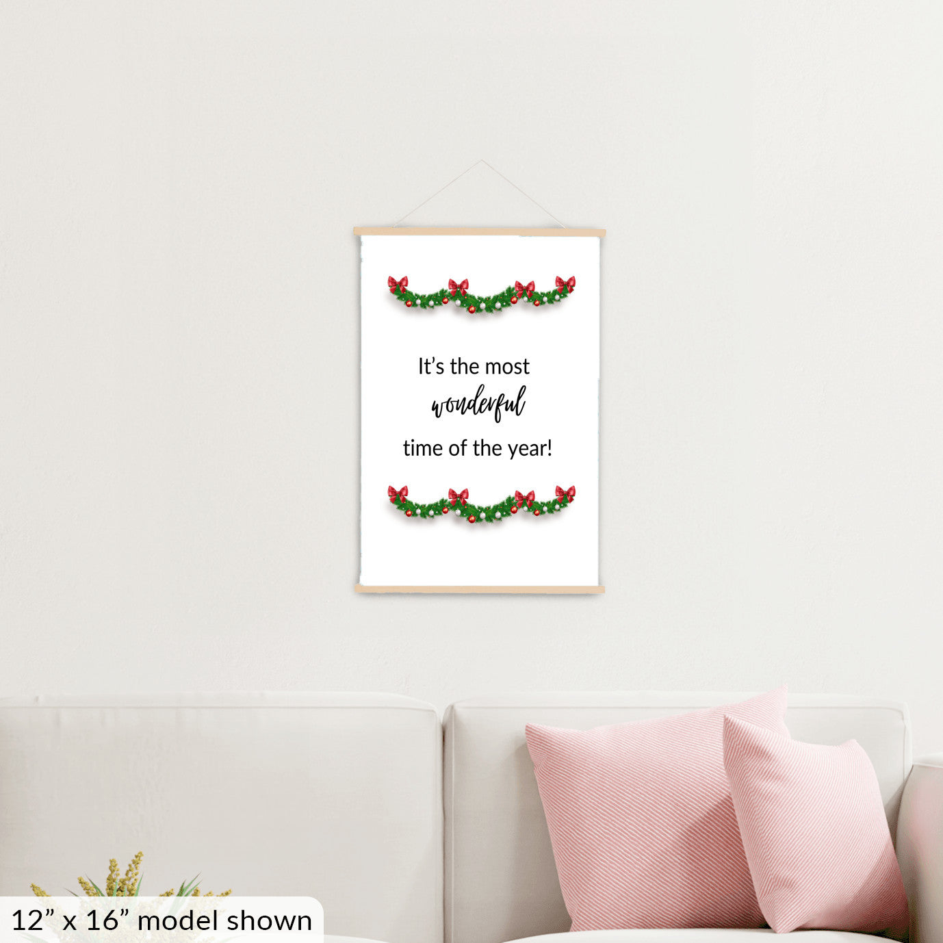 "It’s the Most Wonderful Time of the Year!" Hanging Canvas Wall Art