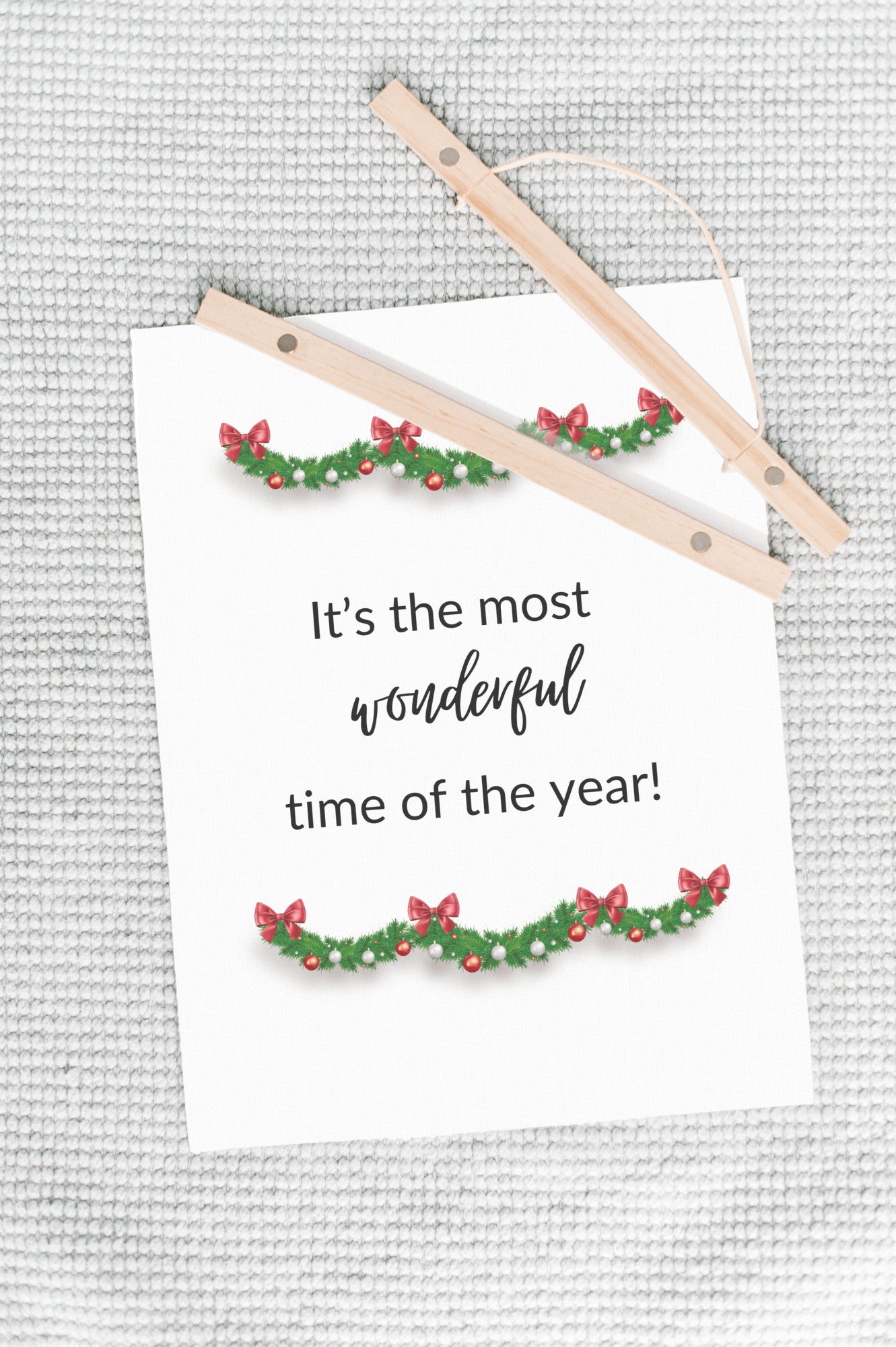 "It’s the Most Wonderful Time of the Year!" Hanging Canvas Wall Art