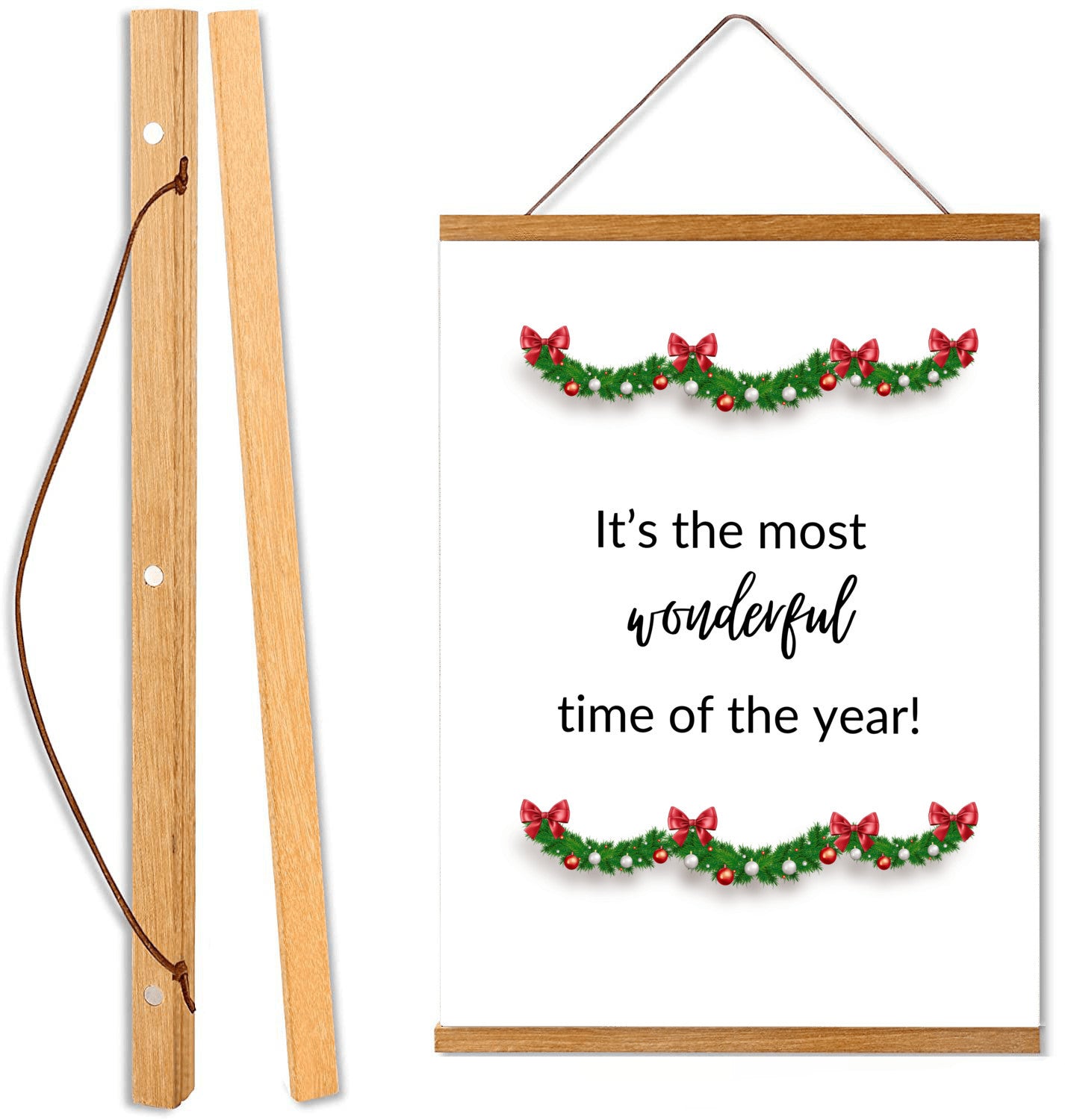 "It’s the Most Wonderful Time of the Year!" Hanging Canvas Wall Art