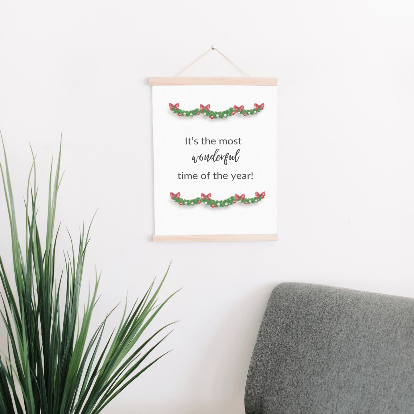 "It’s the Most Wonderful Time of the Year!" Hanging Canvas Wall Art