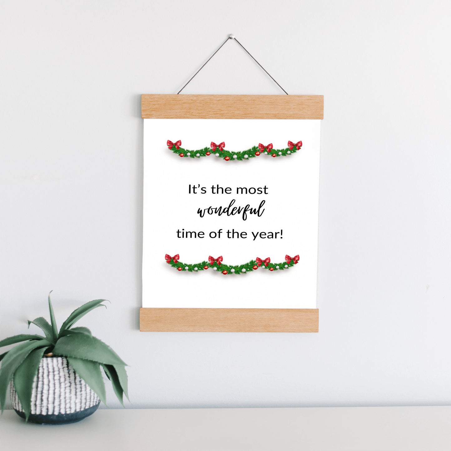 "It’s the Most Wonderful Time of the Year!" Hanging Canvas Wall Art