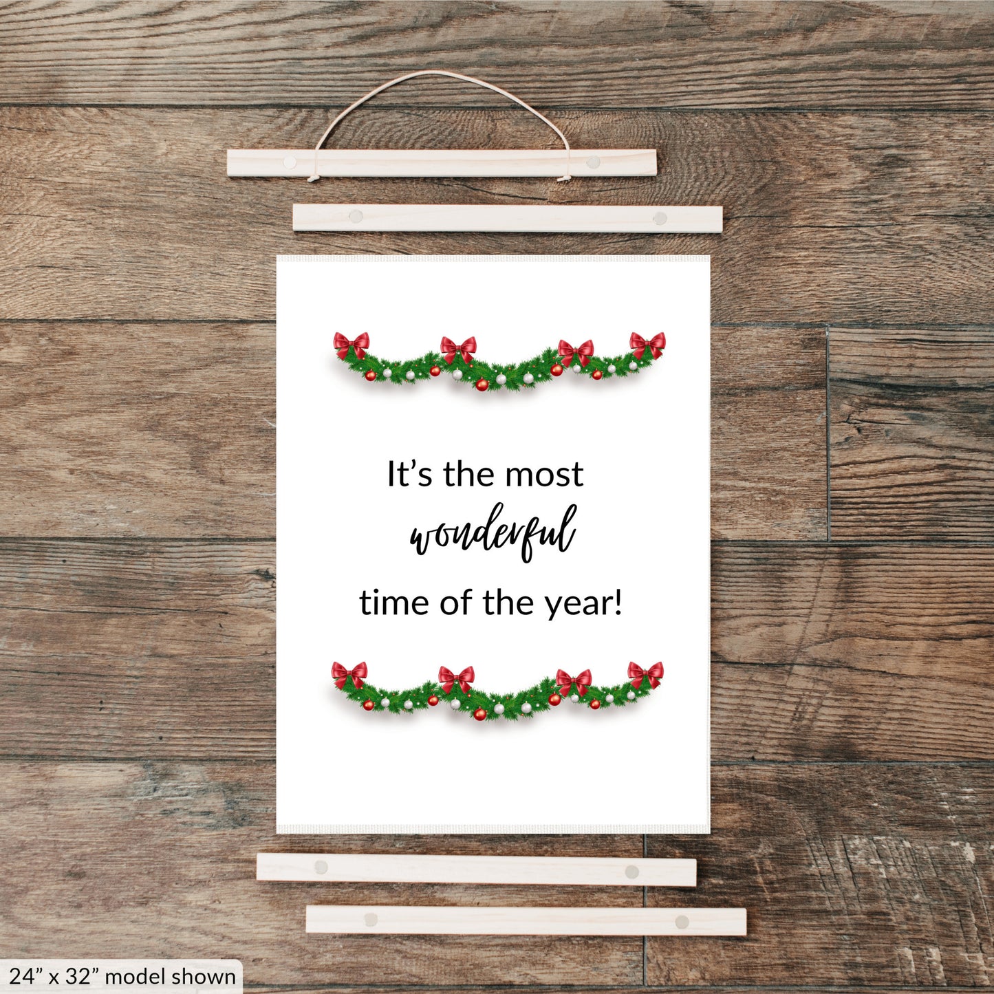 "It’s the Most Wonderful Time of the Year!" Hanging Canvas Wall Art