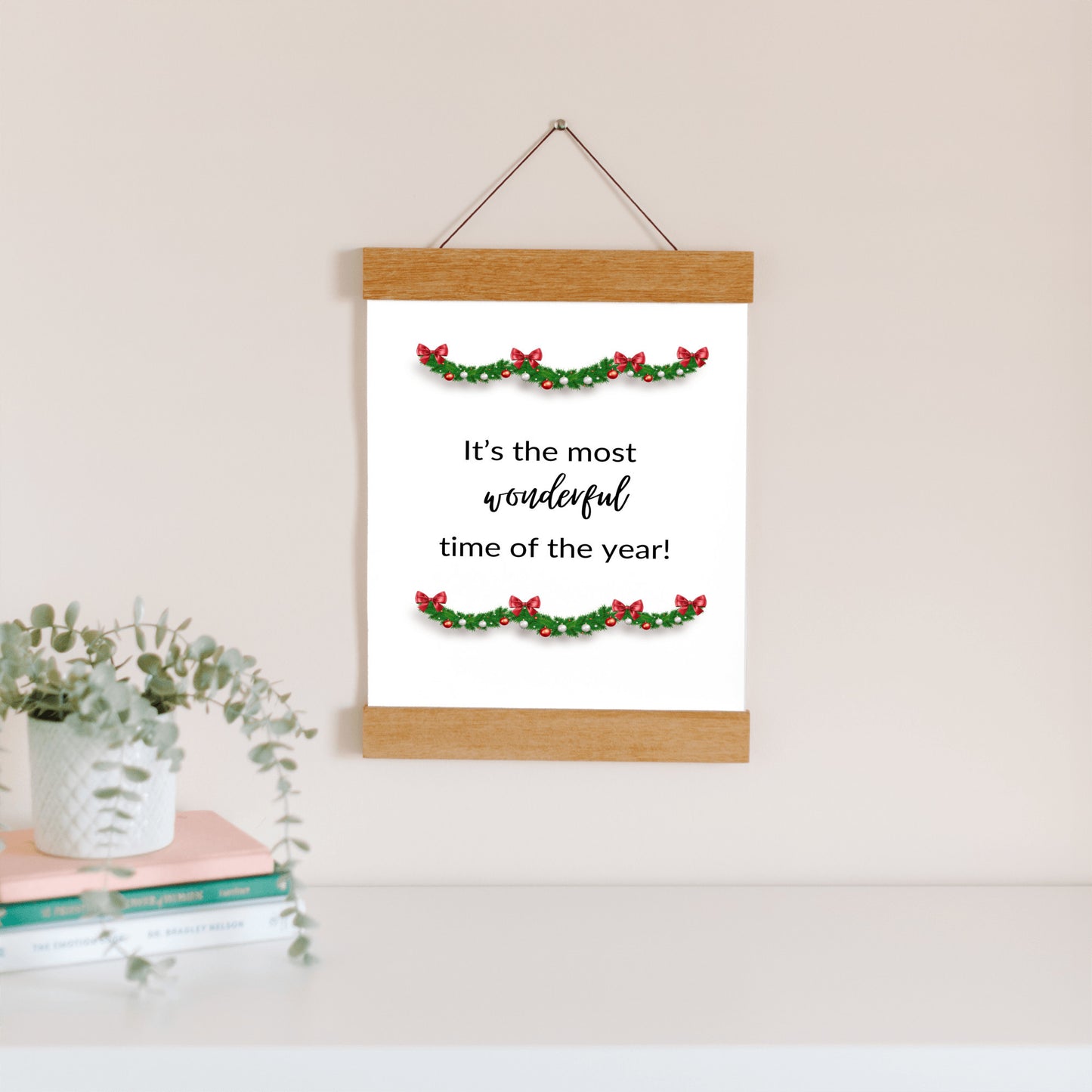 "It’s the Most Wonderful Time of the Year!" Hanging Canvas Wall Art