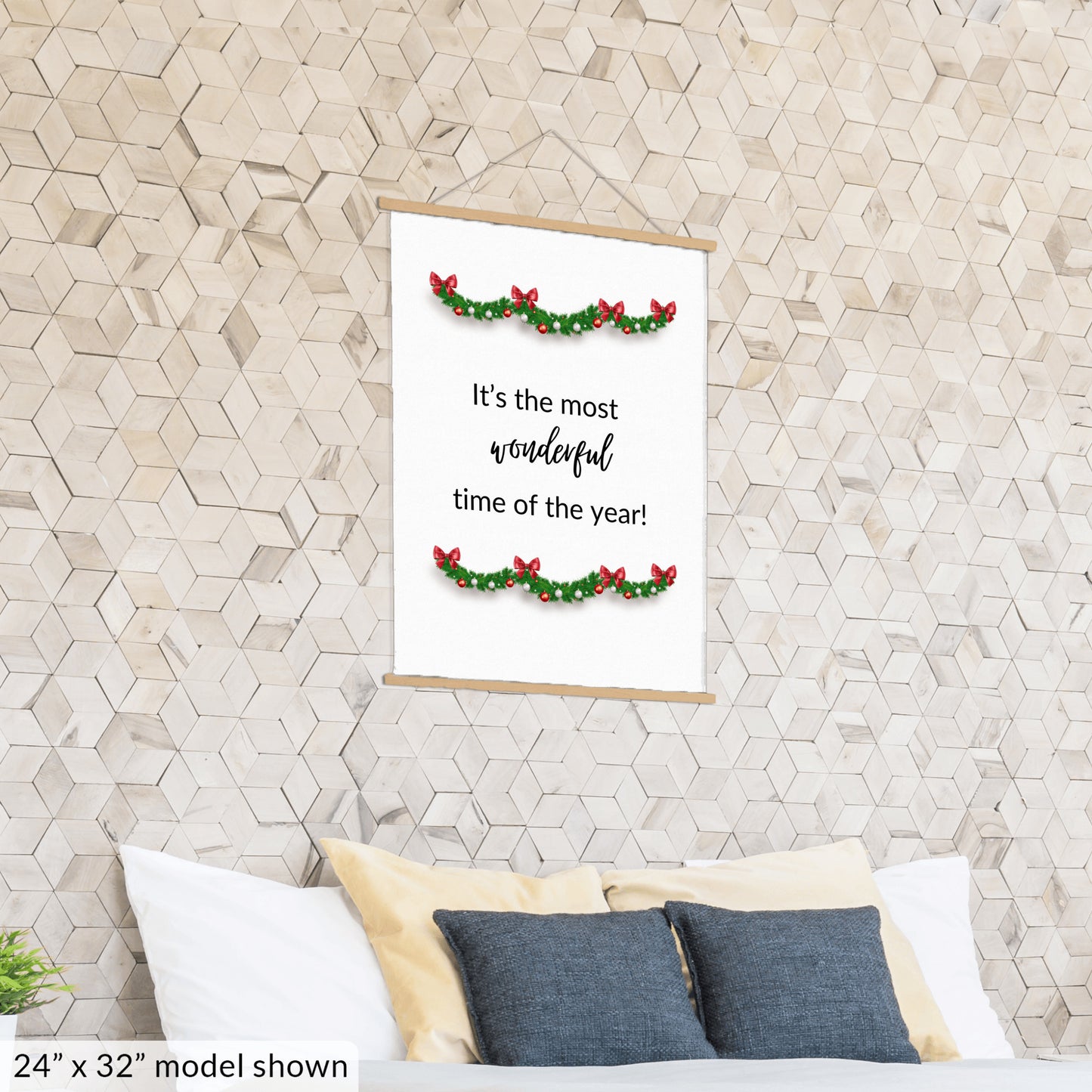 "It’s the Most Wonderful Time of the Year!" Hanging Canvas Wall Art