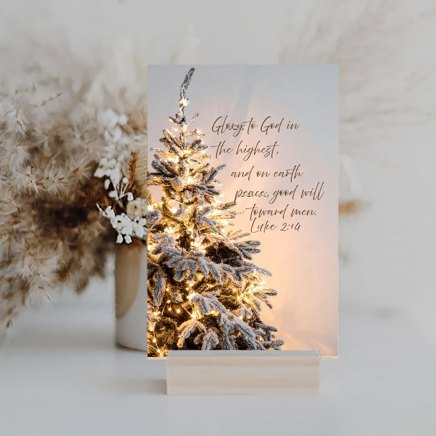 “Glory to God in the Highest” Christmas Sign – Rustic Holiday Wall Décor