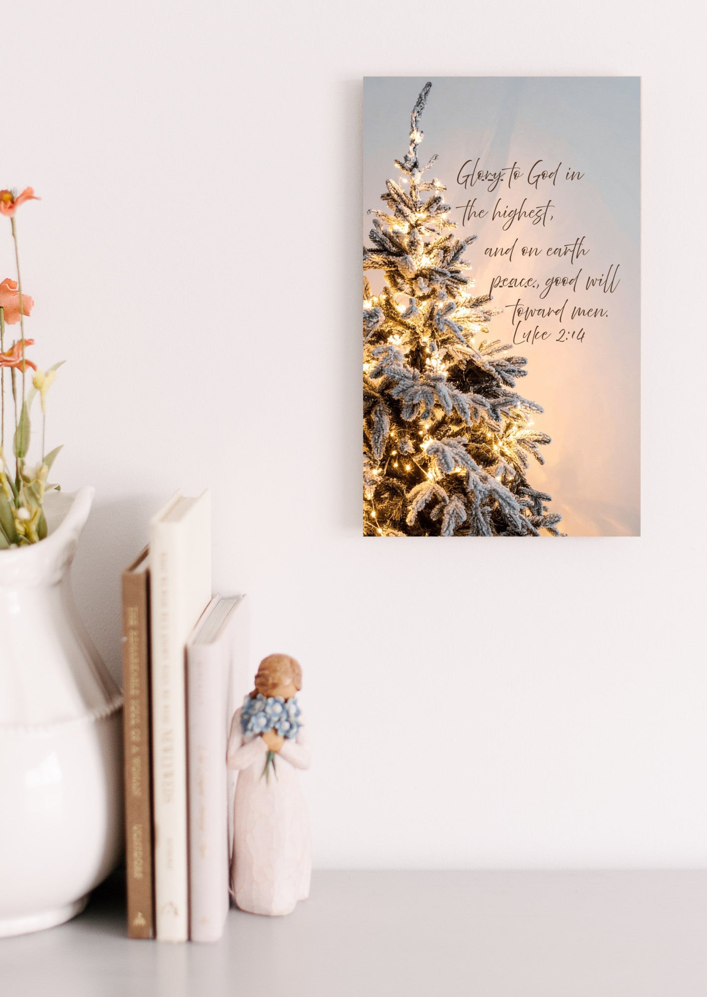 “Glory to God in the Highest” Christmas Sign – Rustic Holiday Wall Décor
