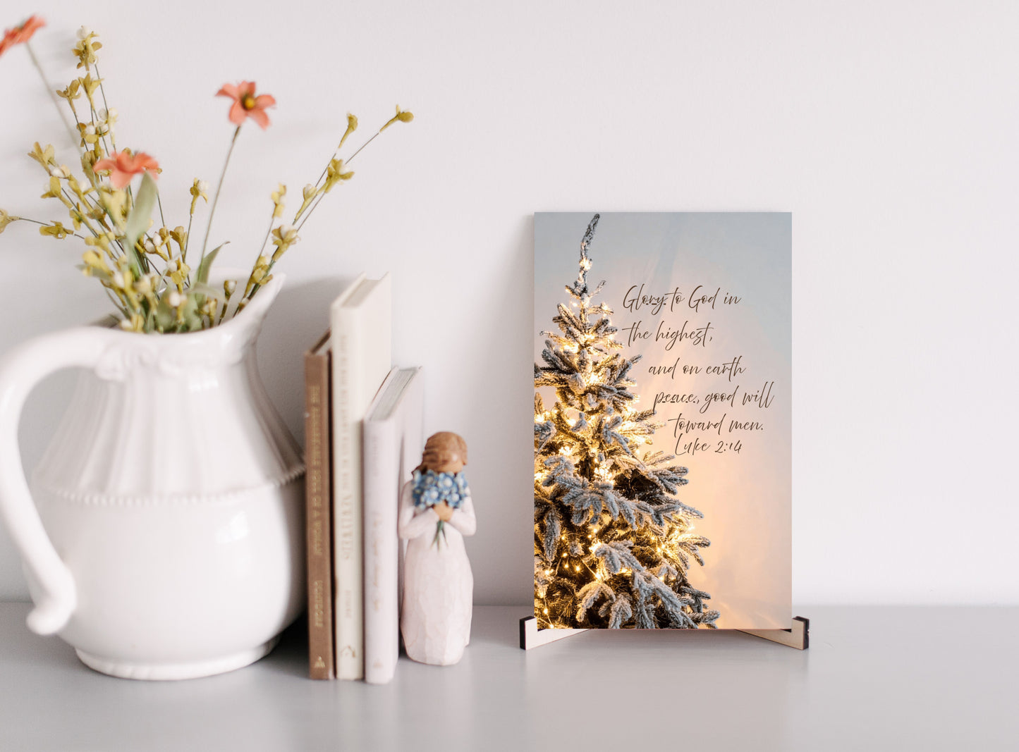 “Glory to God in the Highest” Christmas Sign – Rustic Holiday Wall Décor